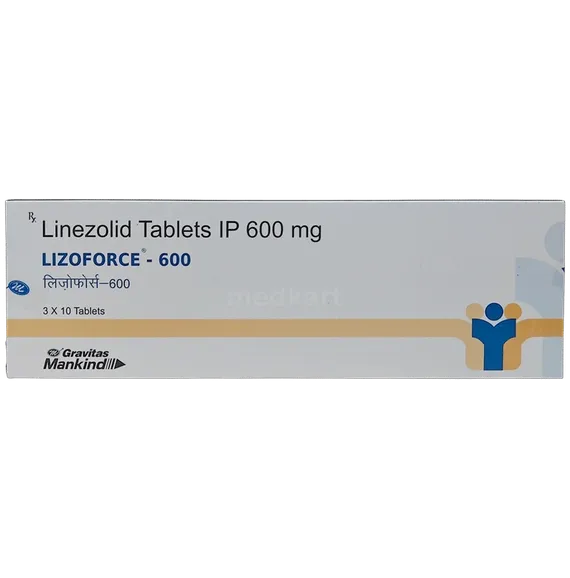 lizoforce 600mg tablet 10's